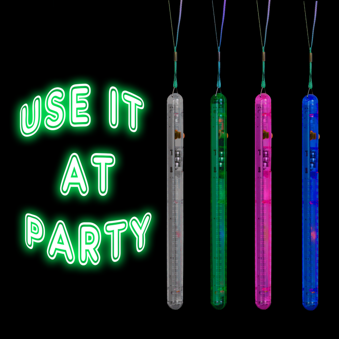 8" Light-Up Flashing Rainbow Wands