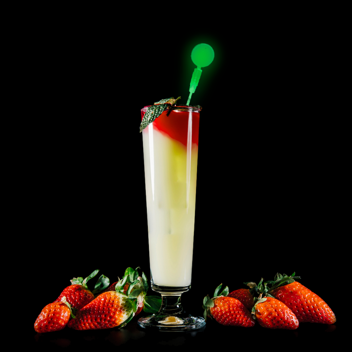 LED Light Up Circle Cocktail Stirrers - Green